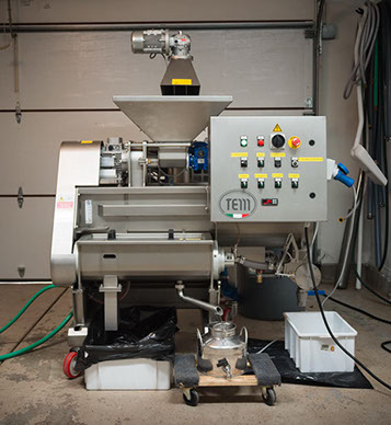 Farquar Family Winery's Toscana Enologica Mori olive mill at its property in Ramona, East County San Diego