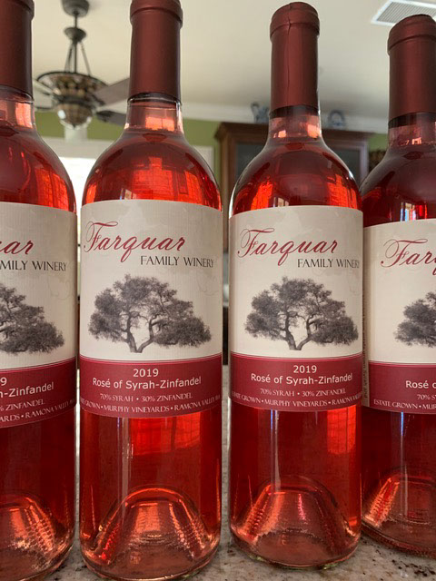 Farquar Family Winery's olive orchard and rolling Ramona hills in East County San Diego